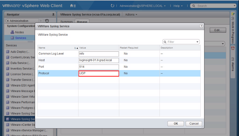 Редактирование параметров выбранной службы Редактирование параметров выбранной службы